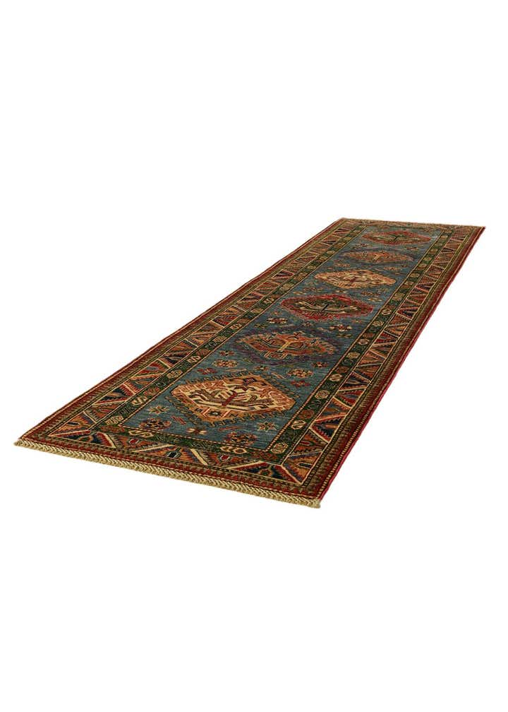 2' 9 x 9' 10 Hand Knotted Kazak Runner Rug