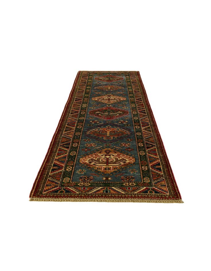 Detail image of 2' 9 x 9' 10 Hand Knotted Kazak Runner Rug