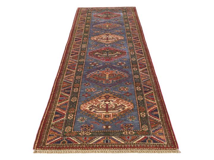 2' 9 x 9' 10 Hand Knotted Kazak Runner Rug