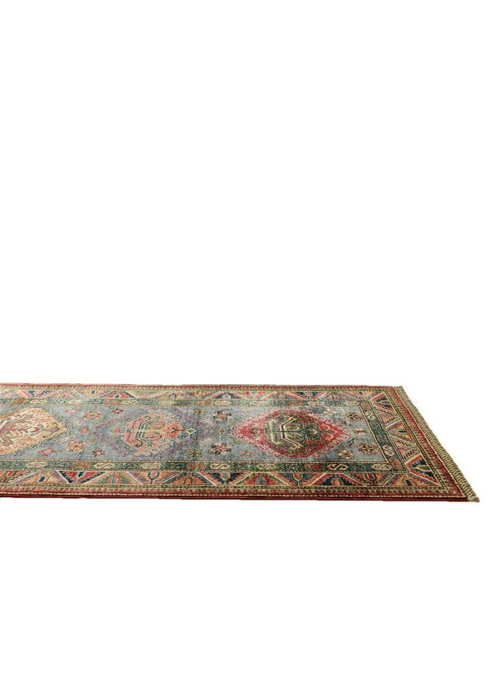 2' 9 x 9' 10 Hand Knotted Kazak Runner Rug