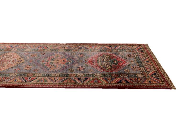 Detail image of 2' 9 x 9' 10 Hand Knotted Kazak Runner Rug