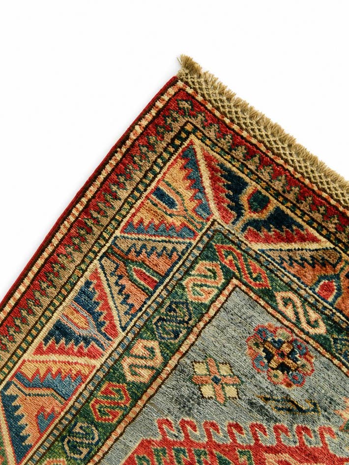 Detail image of 2' 9 x 9' 10 Hand Knotted Kazak Runner Rug