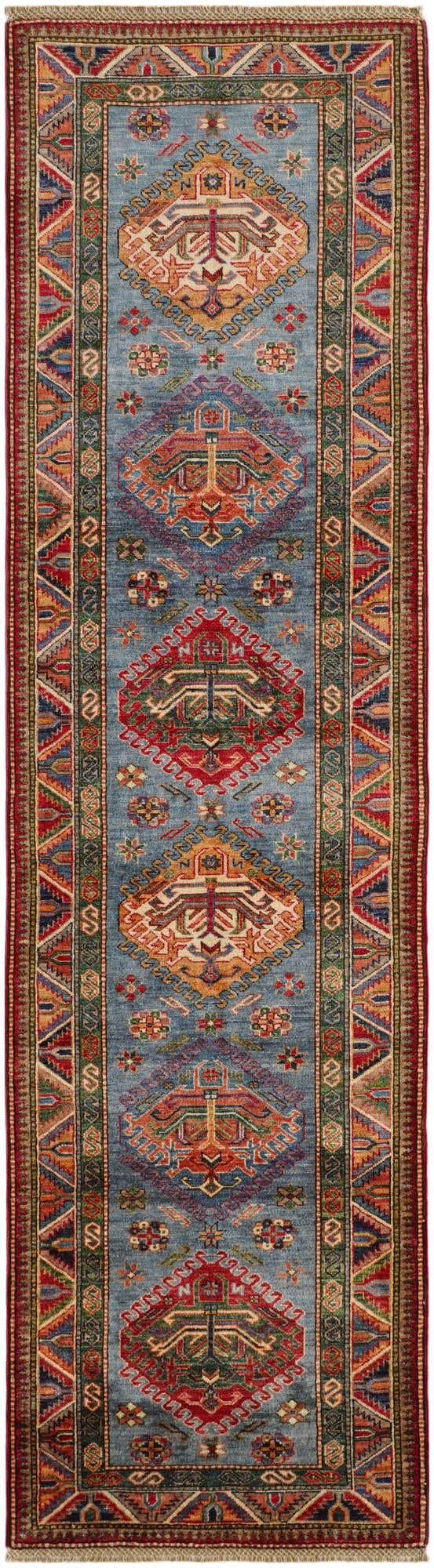 2' 9 x 9' 10 Hand Knotted Kazak Runner Rug