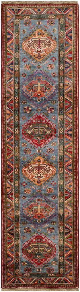 2' 9 x 9' 10 Hand Knotted Kazak Runner Rug