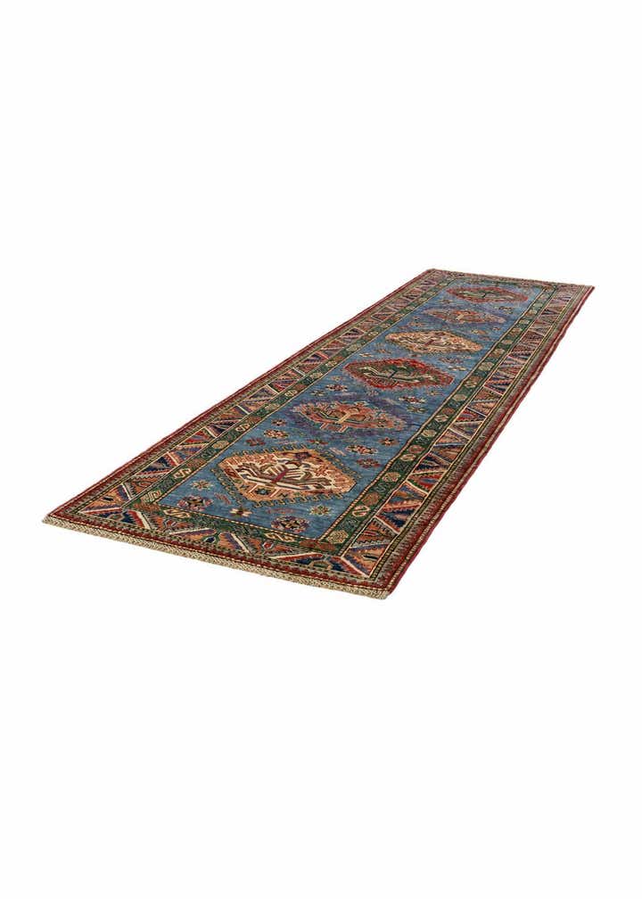 2' 10 x 10' Hand Knotted Kazak Runner Rug