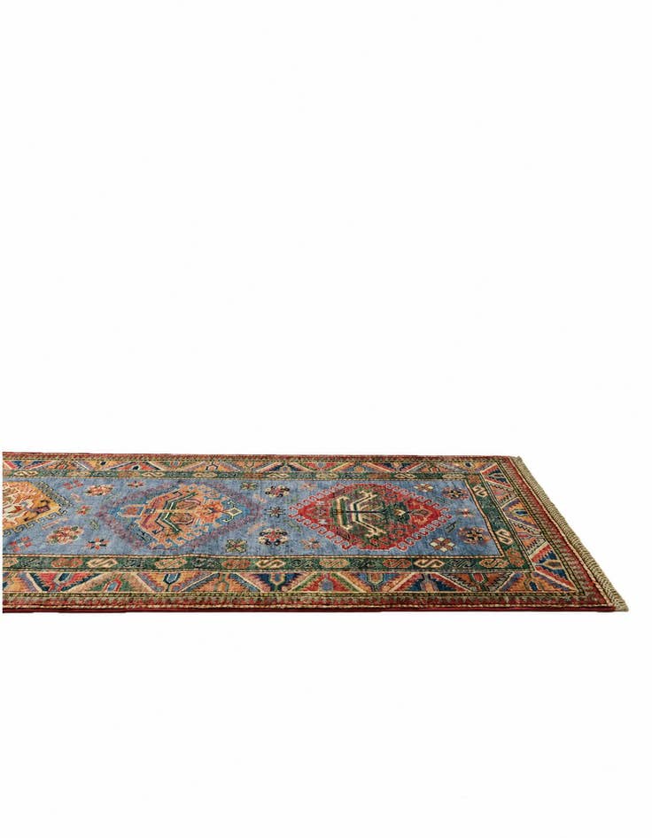 Detail image of 2' 10 x 10' Hand Knotted Kazak Runner Rug
