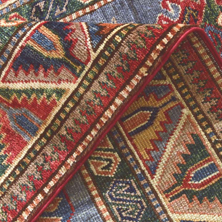 2' 10 x 10' Hand Knotted Kazak Runner Rug