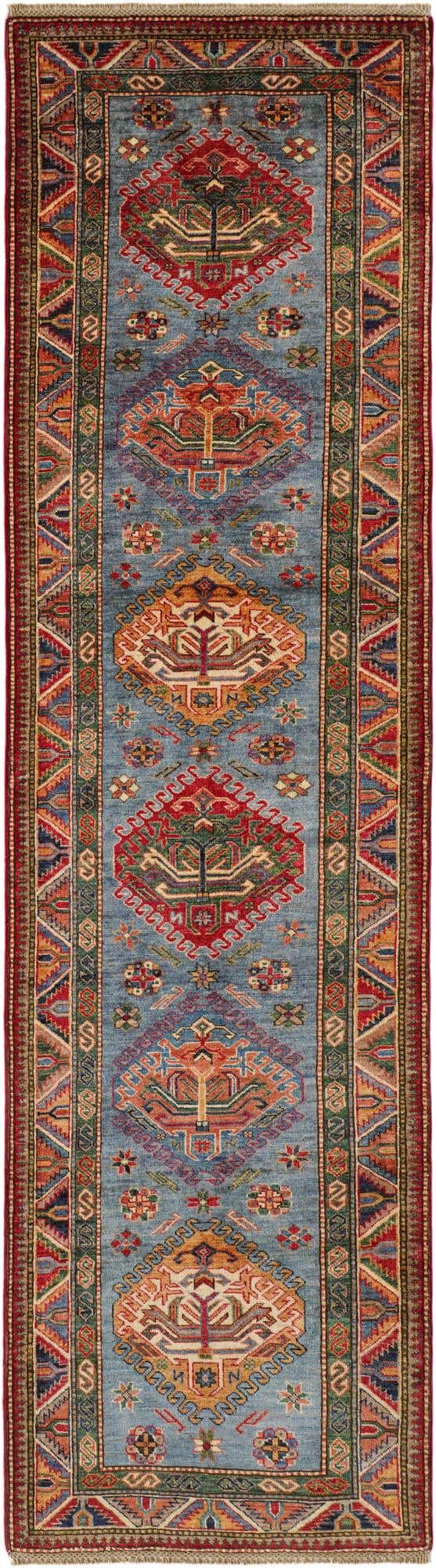2' 10 x 10' Hand Knotted Kazak Runner Rug