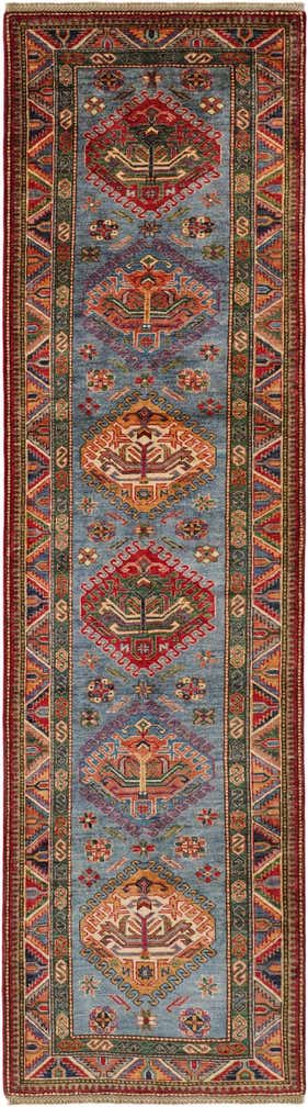 2' 10 x 10' Hand Knotted Kazak Runner Rug