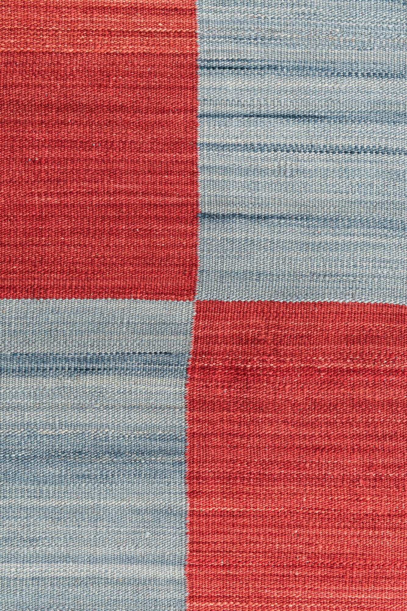 2' 9 x 12' 5 Hand Woven Kilim Modern Wool Runner Rug