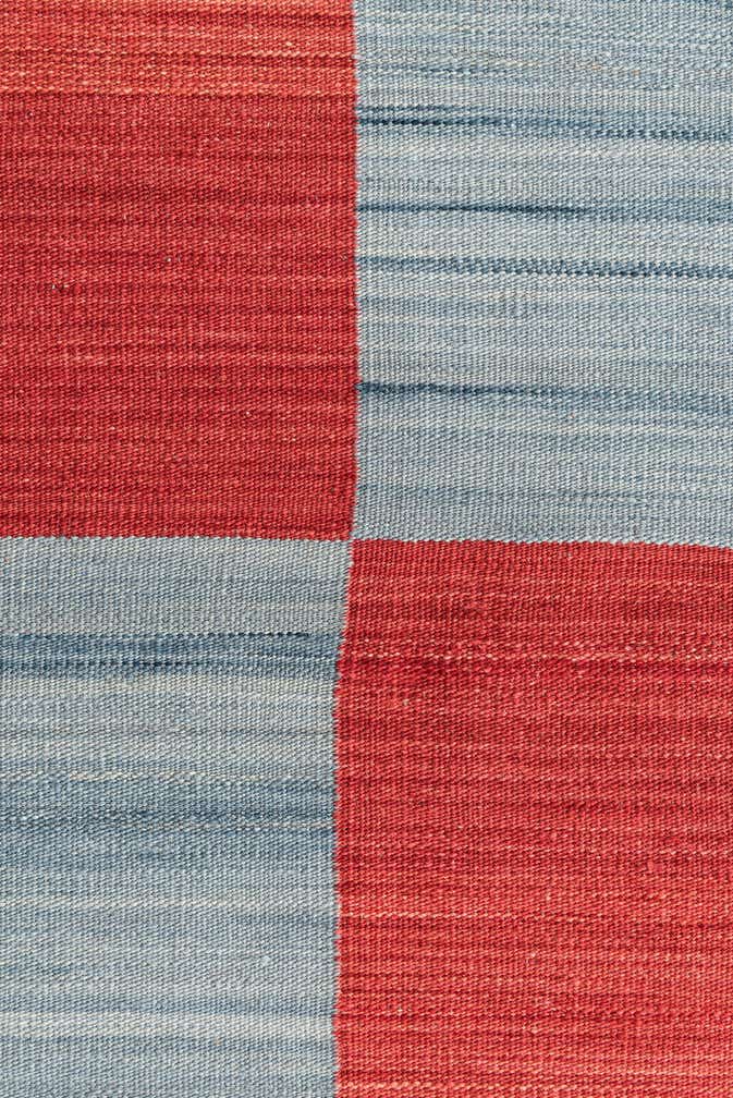 2' 9 x 12' 5 Hand Woven Kilim Modern Wool Runner Rug