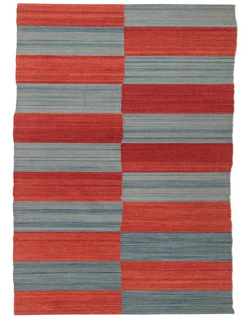 Detail image of 2' 9 x 12' 5 Hand Woven Kilim Modern Wool Runner Rug