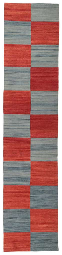 2' 9 x 12' 5 Hand Woven Kilim Modern Wool Runner Rug