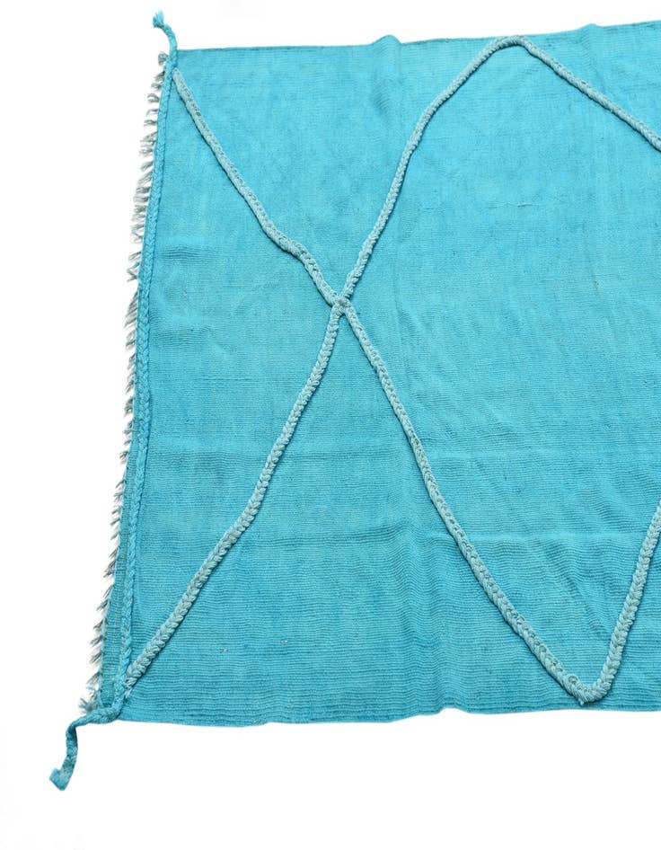 Detail image of 3' 7 x 11' 4  Hand Woven Kilim Modern Wool Runner Rug