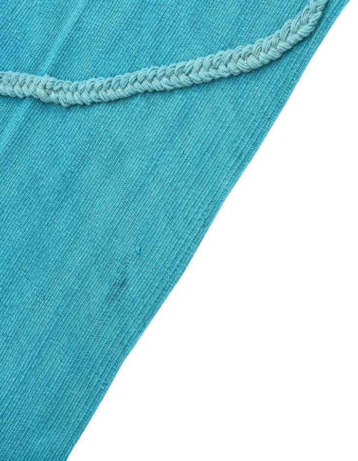 Detail image of 3' 7 x 11' 4  Hand Woven Kilim Modern Wool Runner Rug