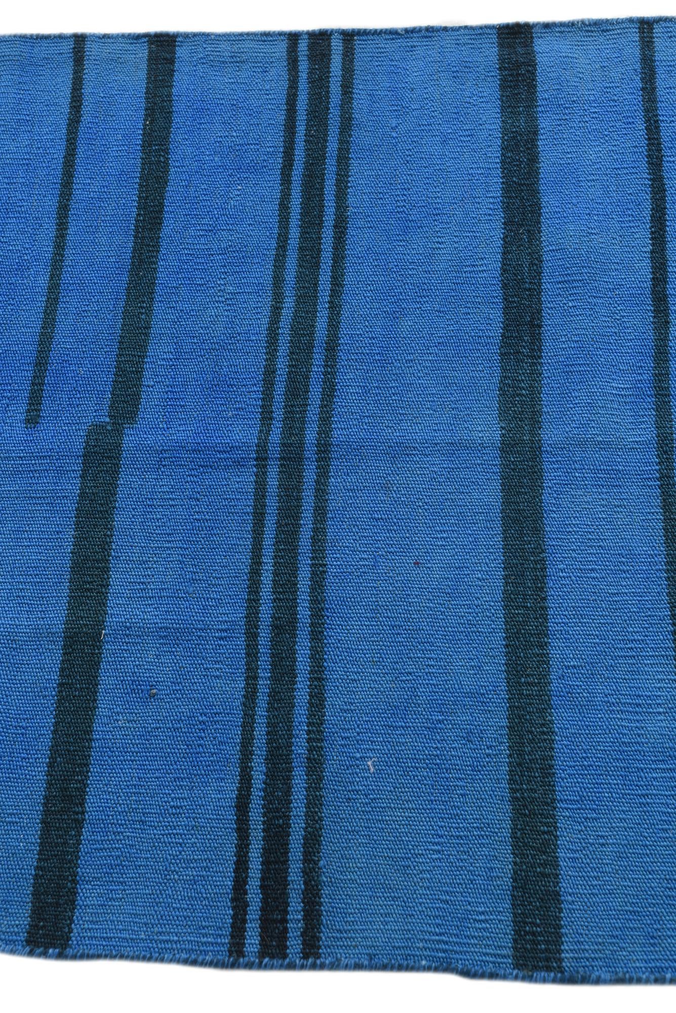2' 8 x 7' 9 Hand Woven Kilim Modern Wool Runner Rug