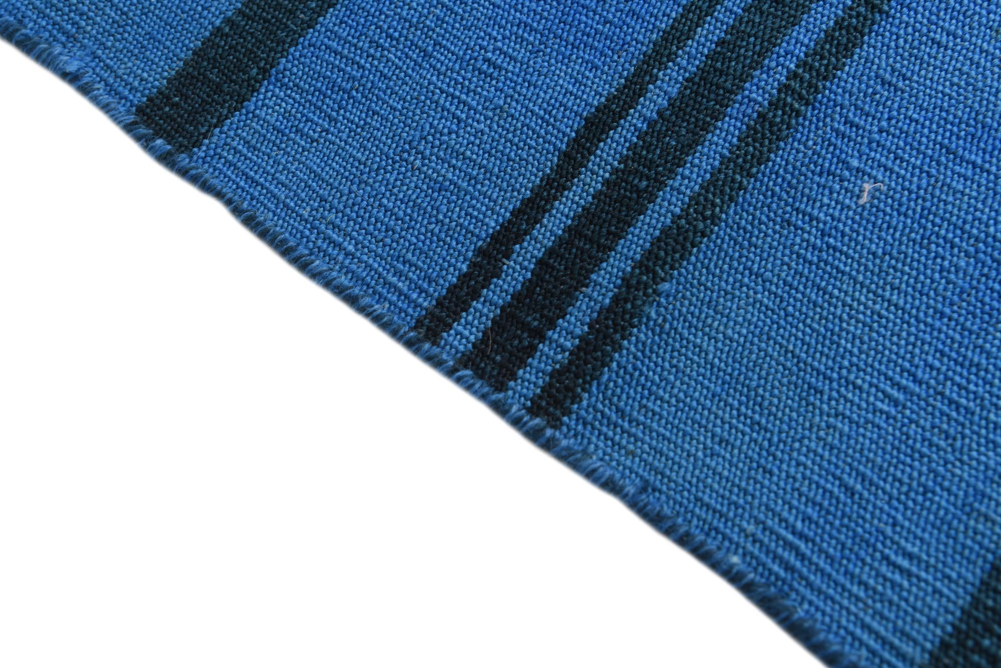 2' 8 x 7' 9 Hand Woven Kilim Modern Wool Runner Rug