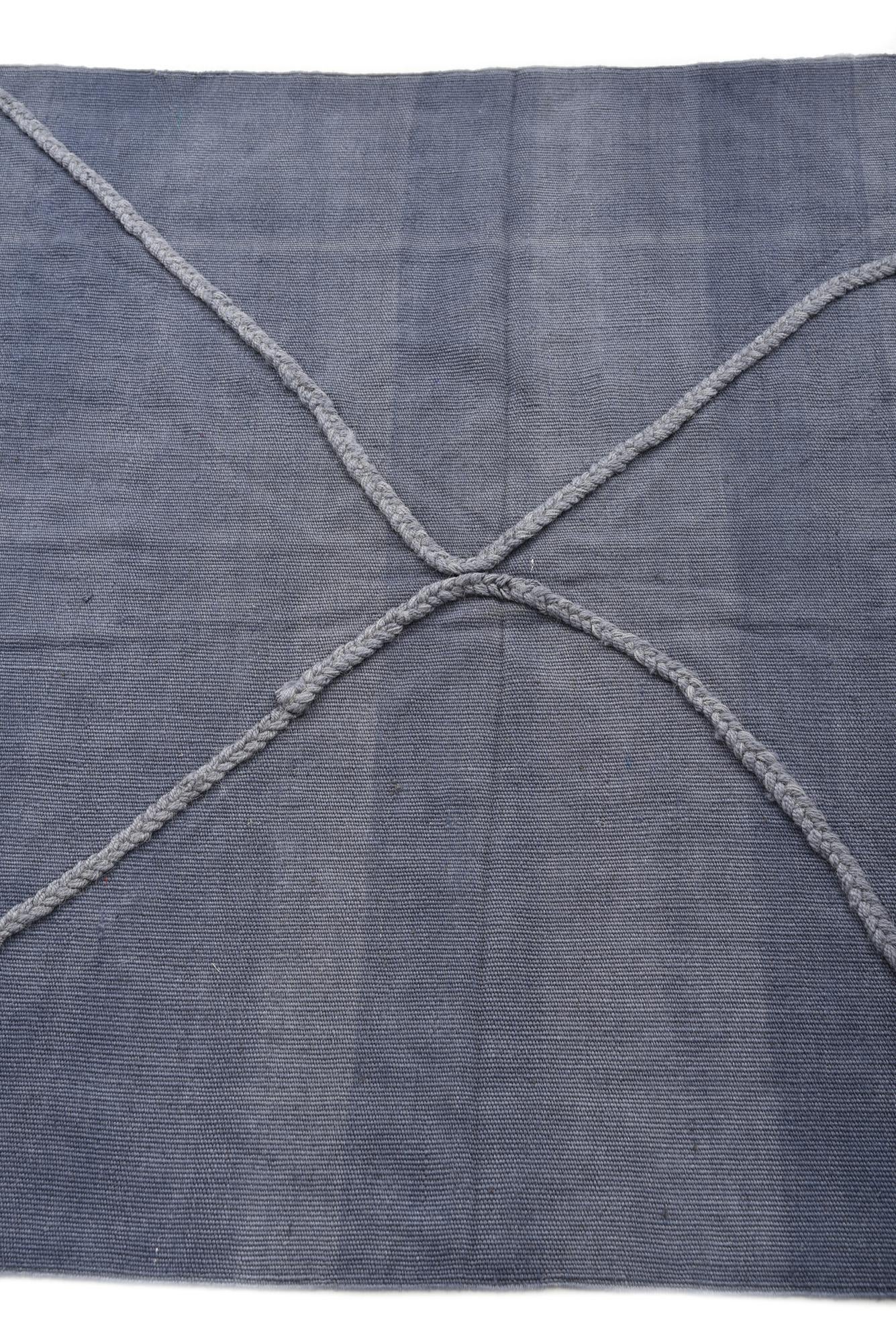 3' 7 x 11' 1 Hand Woven Kilim Modern Wool Runner Rug