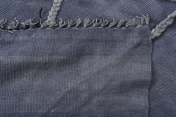 3' 7 x 11' 1 Hand Woven Kilim Modern Wool Runner Rug