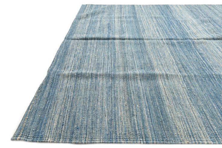 Detail image of 4' 8 x 10' 8 Hand Woven Kilim Modern Wool Runner Rug