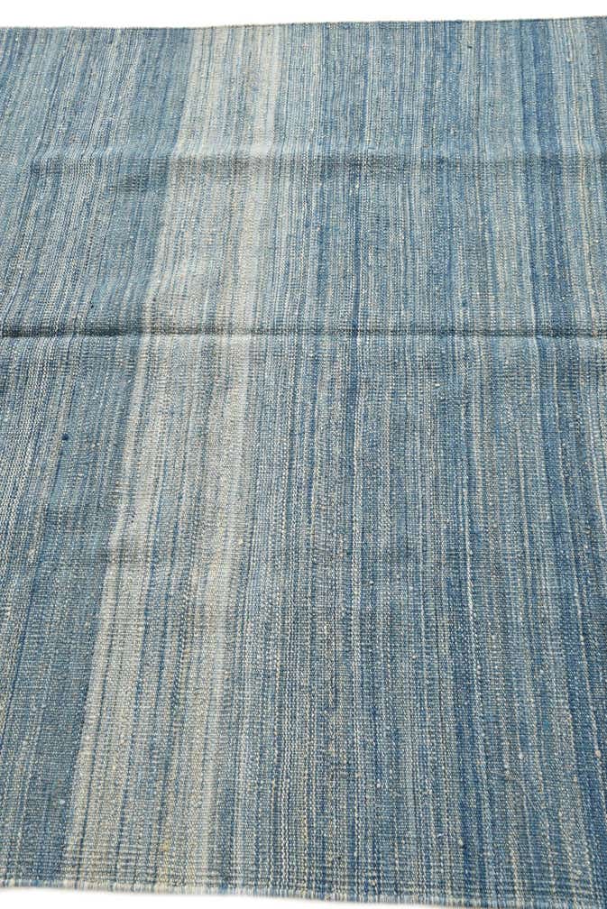 4' 8 x 10' 8 Hand Woven Kilim Modern Wool Runner Rug