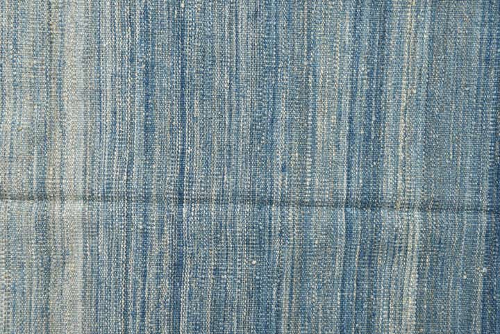 4' 8 x 10' 8 Hand Woven Kilim Modern Wool Runner Rug