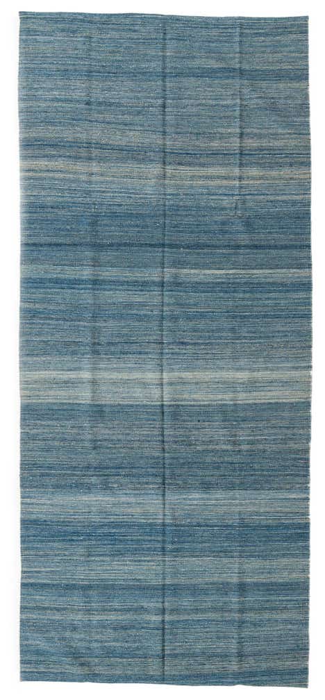 4' 8 x 10' 8 Hand Woven Kilim Modern Wool Runner Rug