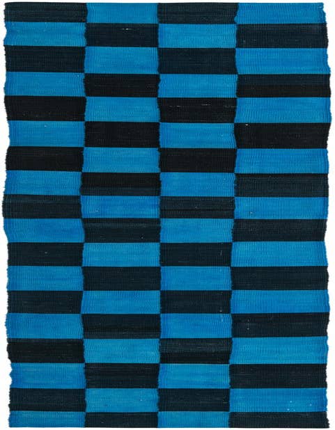 Detail image of 2' 6 x 11' 5 Hand Woven Kilim Modern Wool Runner Rug