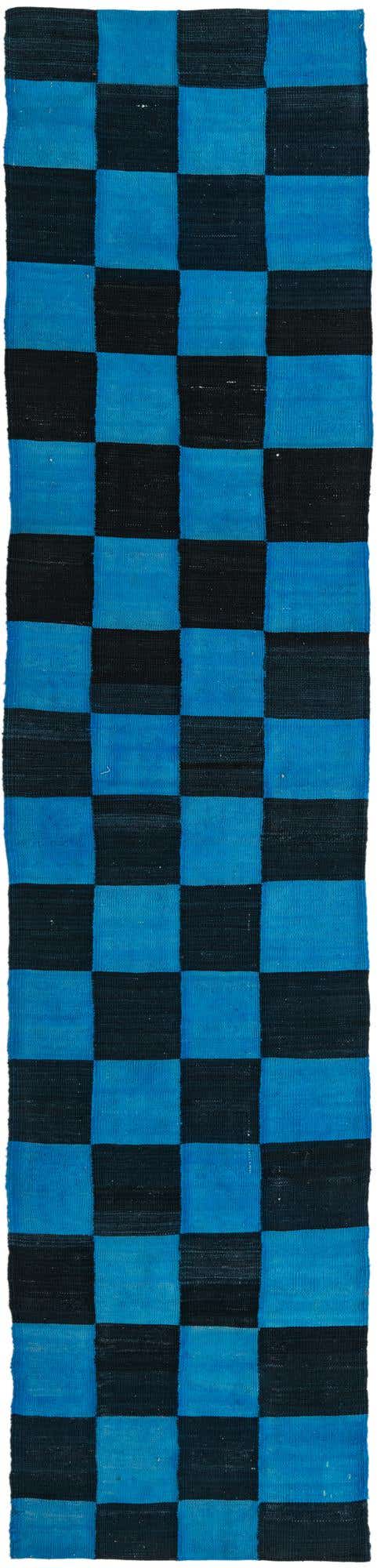 2' 6 x 11' 5 Hand Woven Kilim Modern Wool Runner Rug