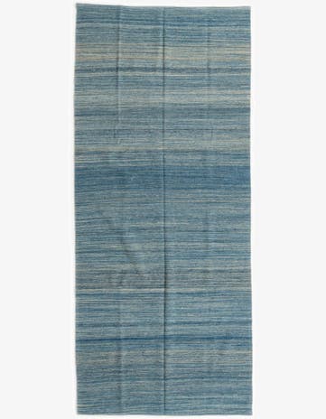 4' 8 x 10' 9 Hand Woven Kilim Modern Wool Runner Rug