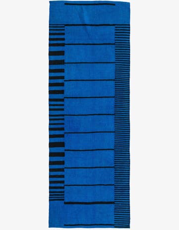 2' 9 x 7' 8 Hand Woven Kilim Modern Wool Runner Rug