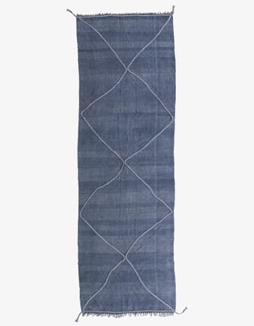 3' 7 x 11' 1 Hand Woven Kilim Modern Wool Runner Rug