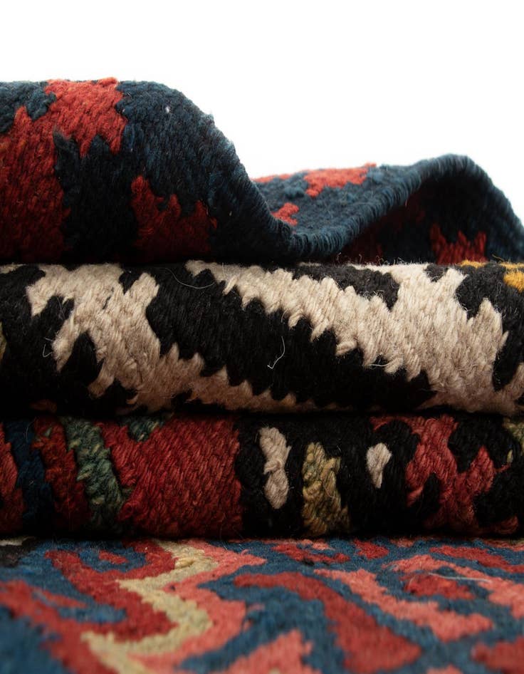 Detail image of 4' 1 x 10' 6 Kilim Wool Runner Rug