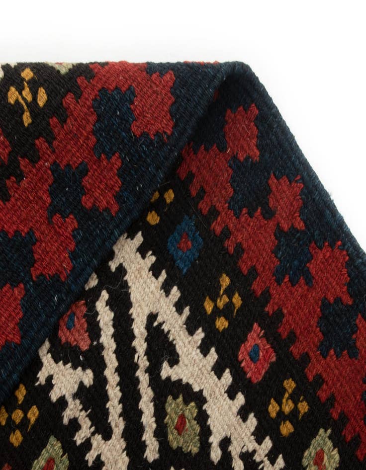 Detail image of 4' 1 x 10' 6 Kilim Wool Runner Rug