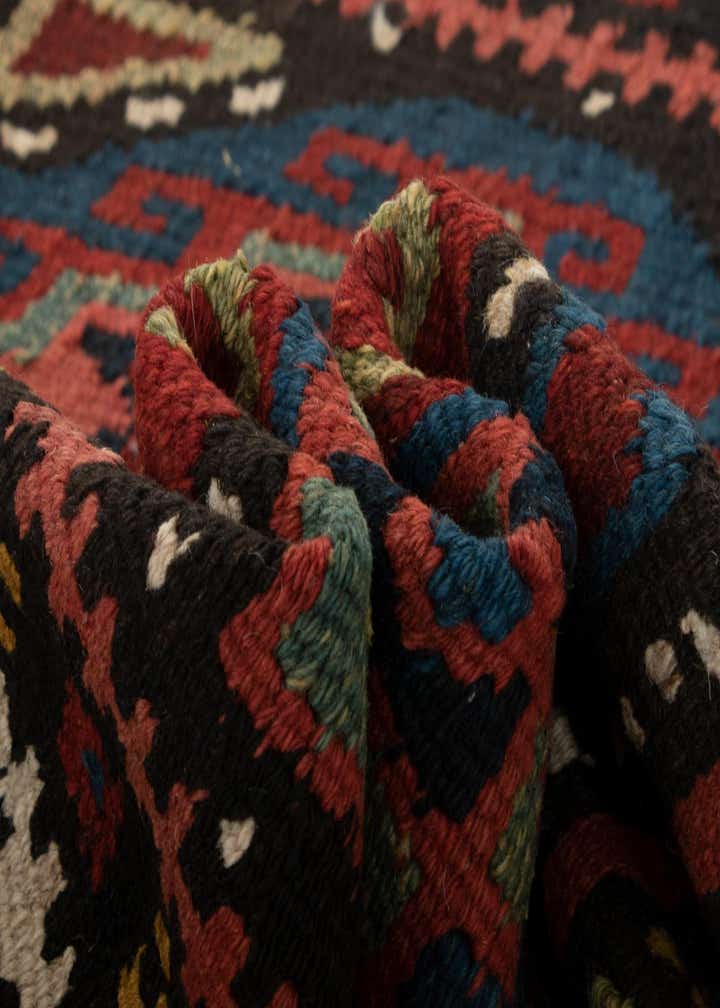 4' 1 x 10' 6 Kilim Wool Runner Rug