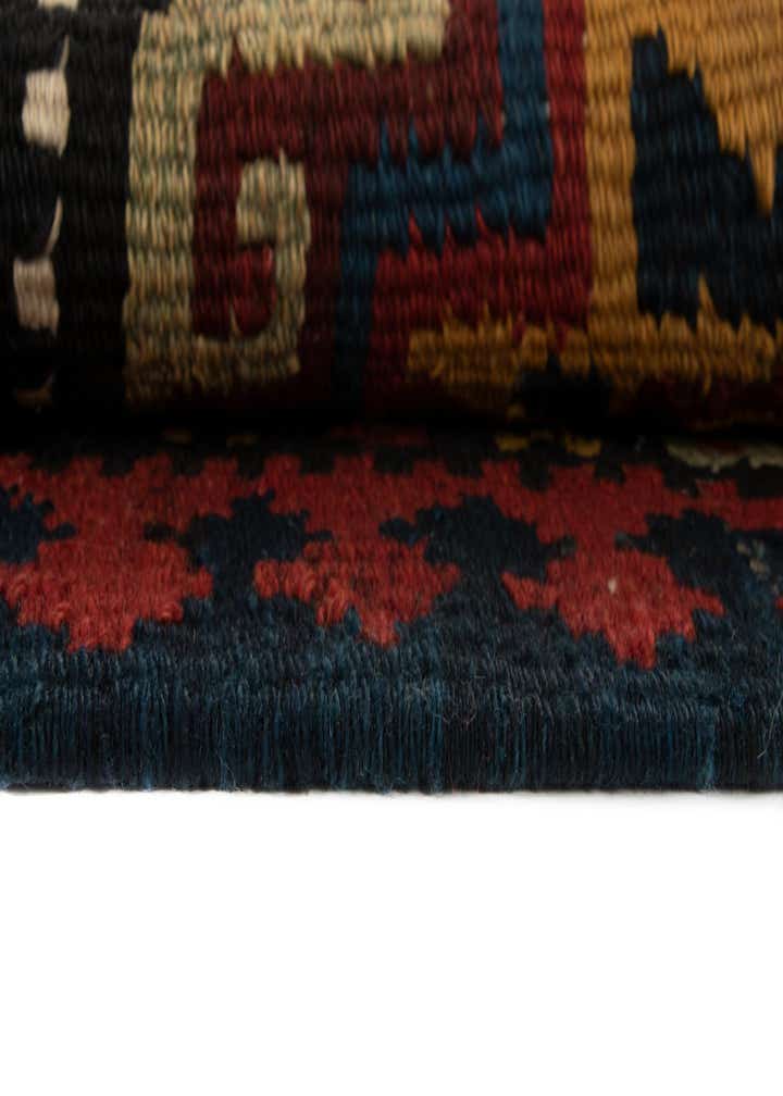4' 1 x 10' 6 Kilim Wool Runner Rug