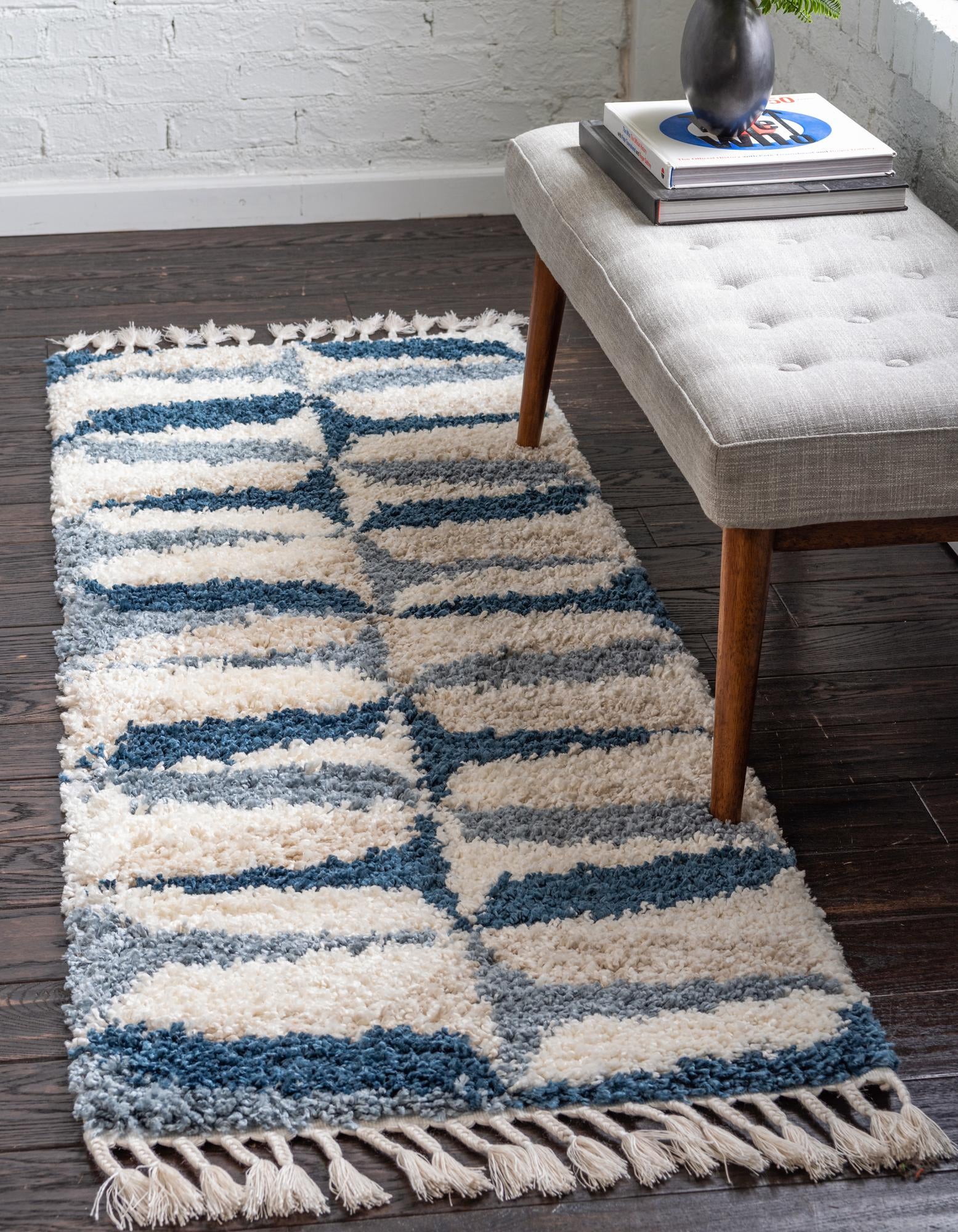 2' 2 x 6' Lagom Shag Runner Rug