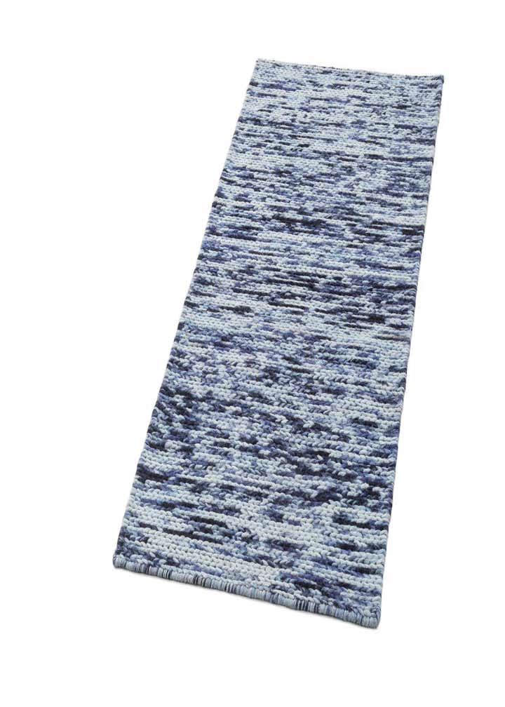 2' 4 x 4' 6 Hand Woven Lana New Zealand Wool Runner Rug