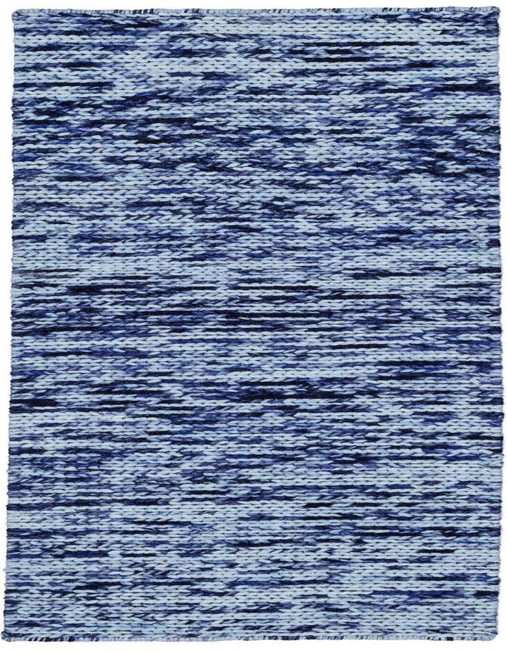 Detail image of 2' 4 x 4' 6 Hand Woven Lana New Zealand Wool Runner Rug