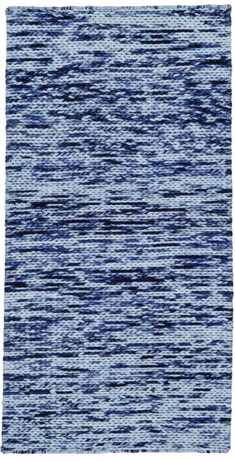 Detail image of 2' 4 x 4' 6 Hand Woven Lana New Zealand Wool Runner Rug