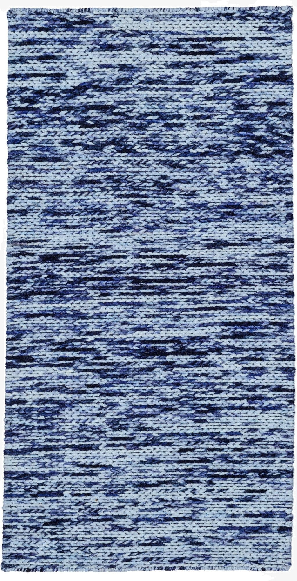 2' 4 x 4' 6  Hand Woven Lana New Zealand Wool Runner Rug