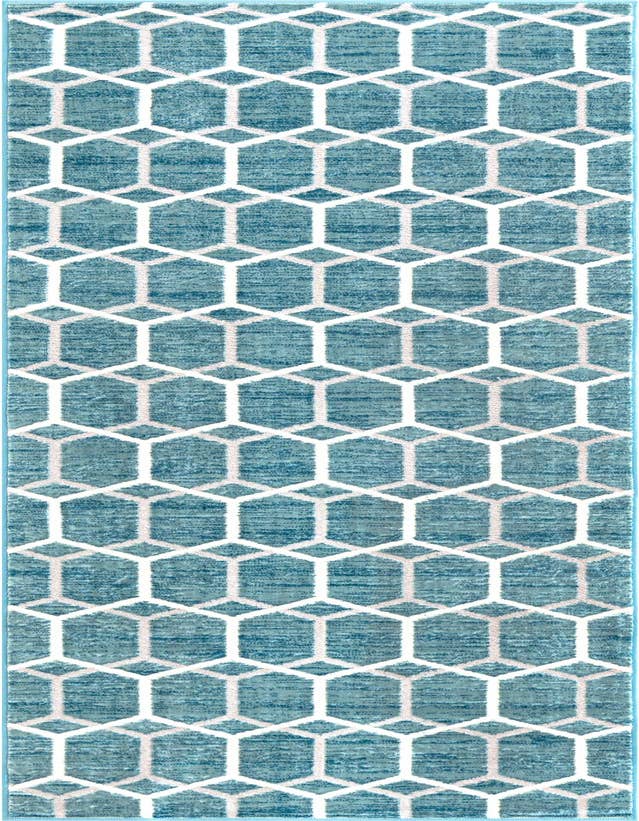 Detail image of 3' x 10' Lattice Trellis Runner Rug