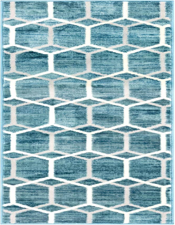 Detail image of 2' x 6' Lattice Trellis Runner Rug