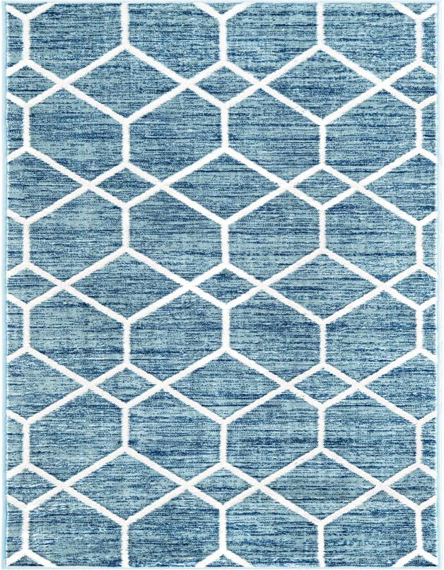 Detail image of 3' x 10' Lattice Trellis Runner Rug