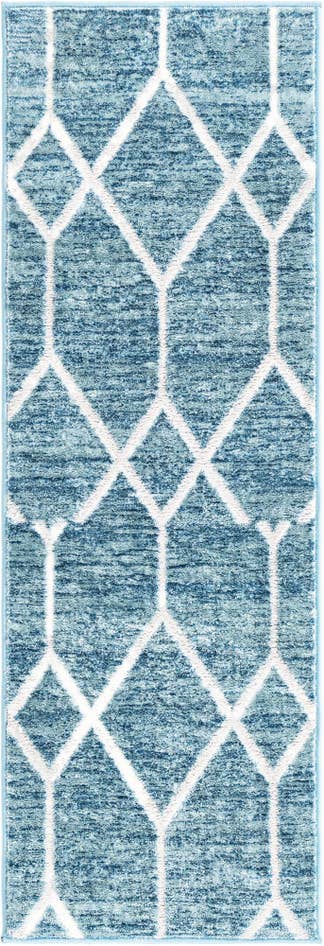 Detail image of 2' x 6' Lattice Trellis Runner Rug