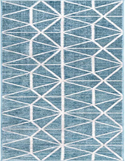 Detail image of 2' 7 x 13' Lattice Trellis Runner Rug