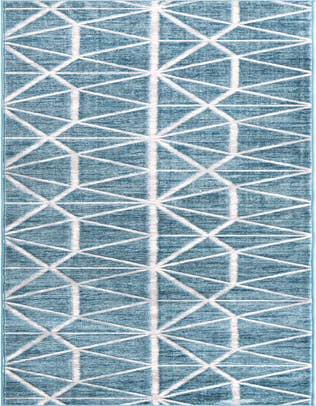 Detail image of 2' 7 x 16' 5 Lattice Trellis Runner Rug
