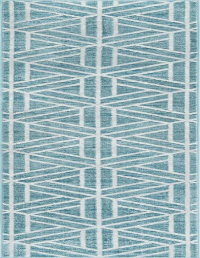 Detail image of 2' 7 x 13' Lattice Trellis Runner Rug