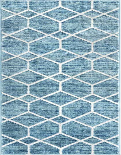 2' 7 x 13' Lattice Trellis Runner Rug