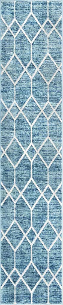 2' 7 x 13' Lattice Trellis Runner Rug